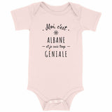Body - Albane est trop Géniale - 3 Coloris - Cadeau Original - face_rose
