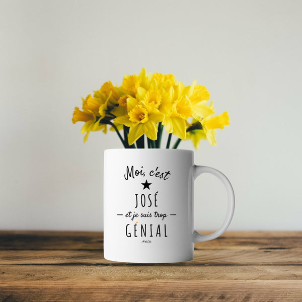 Mug - José est trop Génial - 6 Coloris - Cadeau Original - Cadeau Personnalisable - Cadeaux-Positifs.com -Noir-
