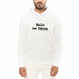 Sweat à capuche - Hello les Djeuns - Anachronique - Cadeau Original - Cadeau Personnalisable - Cadeaux-Positifs.com -Bordeaux-S-