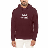 Sweat à capuche - Salut ça gaze? - Anachronique - Cadeau Original - Cadeau Personnalisable - Cadeaux-Positifs.com -Bordeaux-S-
