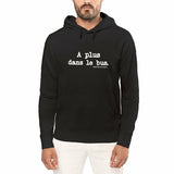 Sweat à capuche - A plus dans le bus - Anachronique - 5 Coloris - Cadeau Drôle - Cadeau Personnalisable - Cadeaux-Positifs.com -Noir-S-