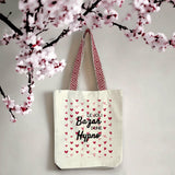 Tote Bag Premium - Le joli Bazar d'une Hypno - Cadeau Durable - Cadeau Personnalisable - Cadeaux-Positifs.com -Rouge-