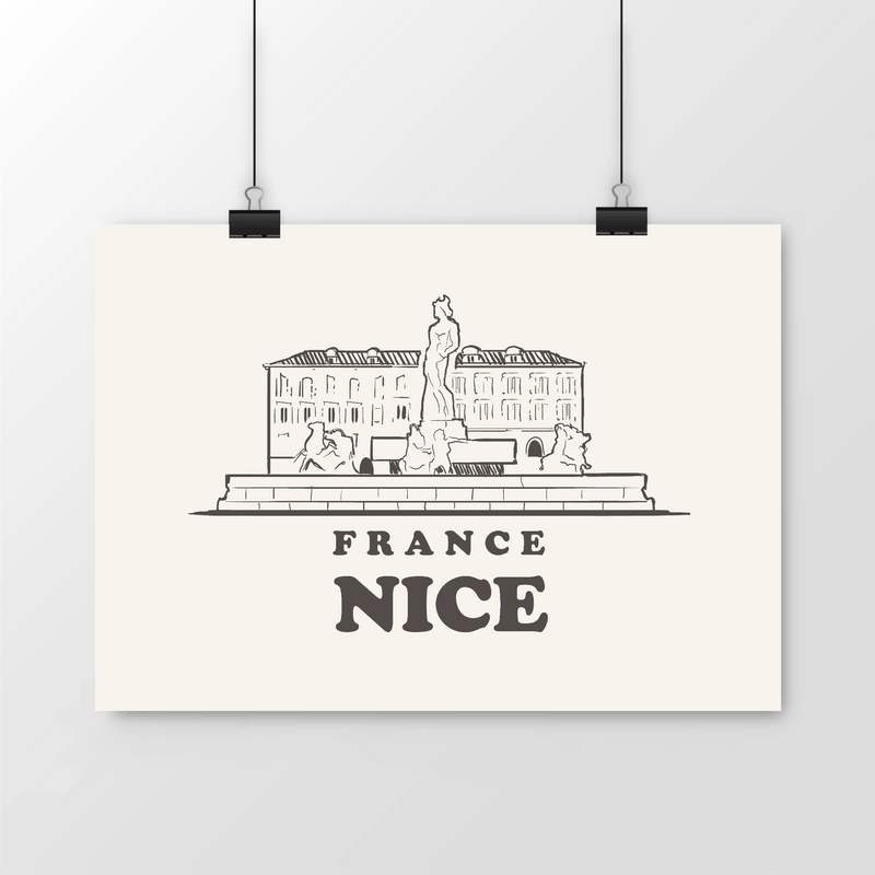 Cadeau anniversaire : Affiche - Nice - Qualité Musée - Cadeau Durable & Premium - Cadeau Personnalisable - Cadeaux-Positifs.com -297x210-