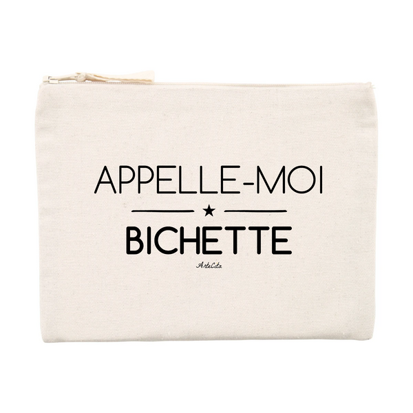Pochette - Appelle-moi Bichette - Cadeau Original & Durable - Cadeau Personnalisable - Cadeaux-Positifs.com -Unique-Beige-