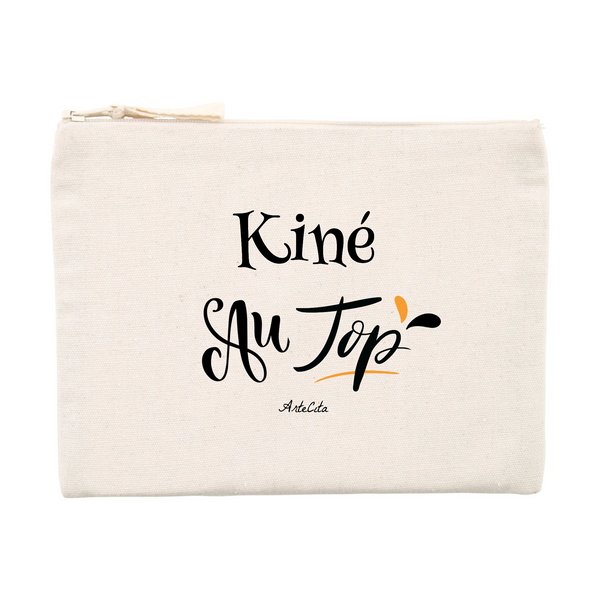 Pochette - Kiné au Top - Matières recyclées - Cadeau Durable - Cadeau Personnalisable - Cadeaux-Positifs.com -Unique-Beige-