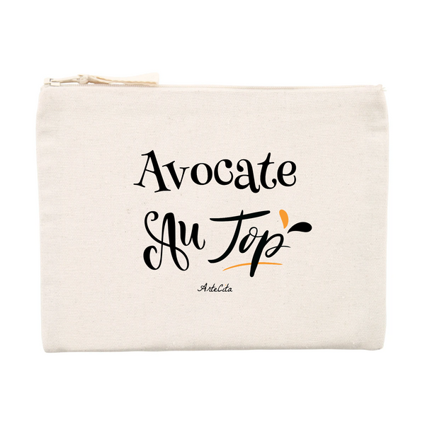 Pochette - Avocate au Top - Matières recyclées - Cadeau Durable - Cadeau Personnalisable - Cadeaux-Positifs.com -Unique-Beige-