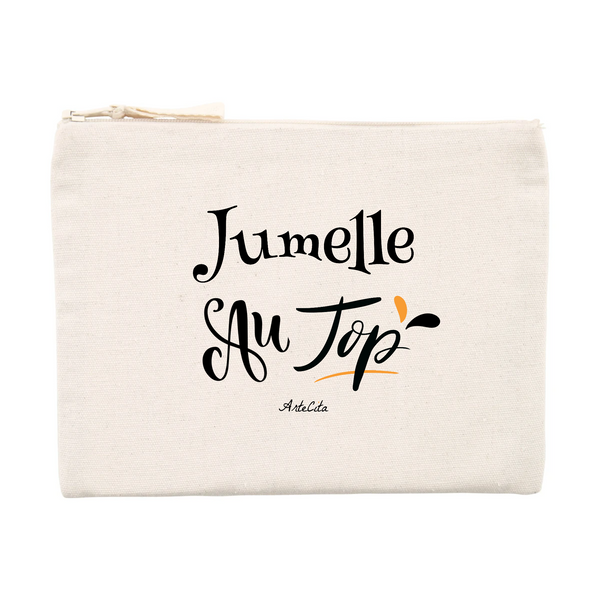 Pochette - Jumelle au Top - Matières recyclées - Cadeau Durable - Cadeau Personnalisable - Cadeaux-Positifs.com -Unique-Beige-