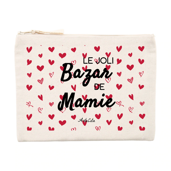 Pochette - Le joli Bazar de Mamie - Cadeau Durable & Original - Cadeau Personnalisable - Cadeaux-Positifs.com -Unique-Beige-
