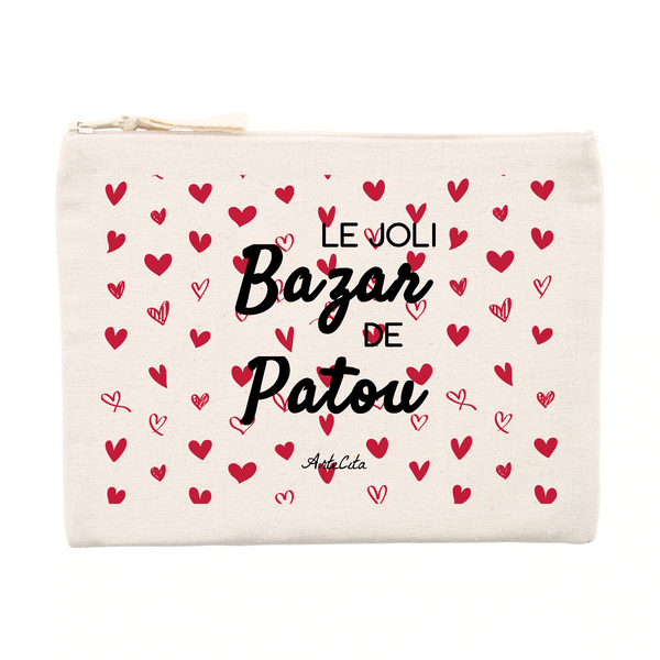 Pochette - Le joli Bazar de Patou - Cadeau Durable & Original - Cadeau Personnalisable - Cadeaux-Positifs.com -Unique-Beige-