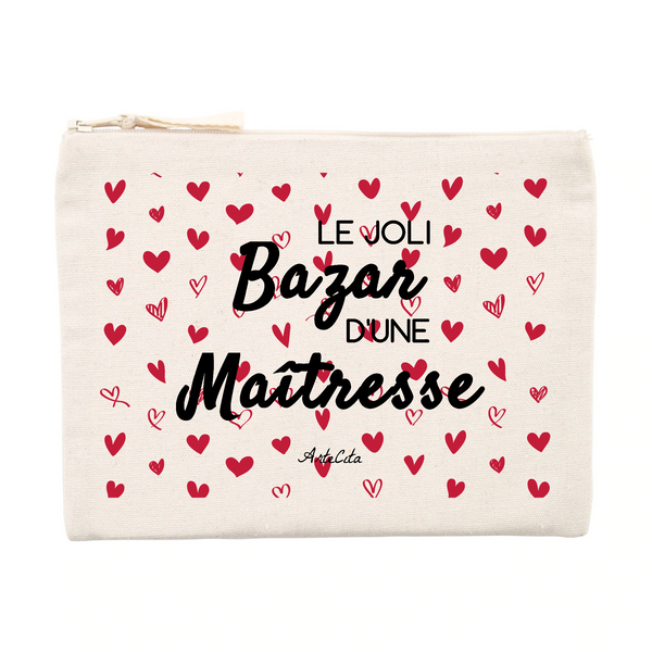 Pochette - Le joli Bazar d'une Maîtresse - Cadeau Durable & Unique - Cadeau Personnalisable - Cadeaux-Positifs.com -Unique-Beige-