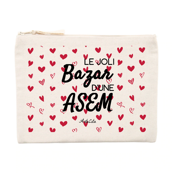 Pochette - Le joli Bazar d'une ASEM - Cadeau Durable & Unique - Cadeau Personnalisable - Cadeaux-Positifs.com -Unique-Beige-