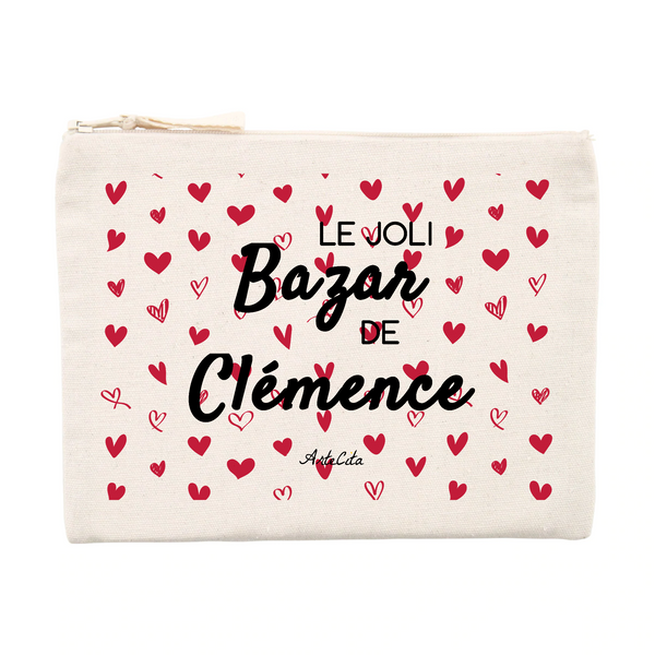 Pochette - Le joli Bazar de Clémence - Cadeau Durable & Original - Cadeau Personnalisable - Cadeaux-Positifs.com -Unique-Beige-