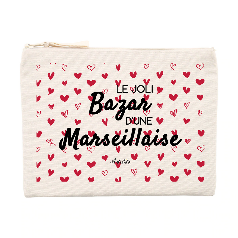 Cadeau anniversaire : Pochette - Le joli Bazar d'une Marseillaise - Cadeau Durable & Original - Cadeau Personnalisable - Cadeaux-Positifs.com -Unique-Beige-