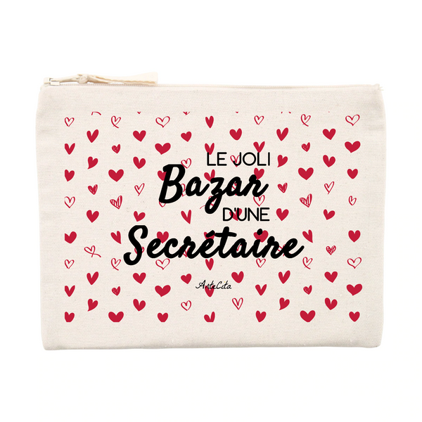 Pochette - Le joli Bazar d'une Secrétaire - Cadeau Durable & Original - Cadeau Personnalisable - Cadeaux-Positifs.com -Unique-Beige-
