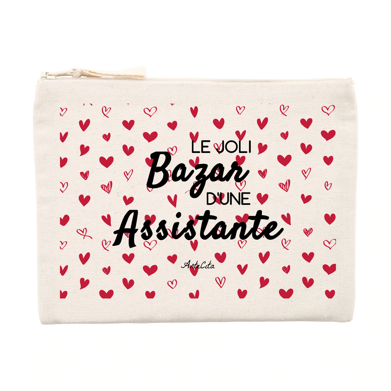 Cadeau anniversaire : Pochette - Le joli Bazar d'une Assistante - Cadeau Durable & Original - Cadeau Personnalisable - Cadeaux-Positifs.com -Unique-Beige-