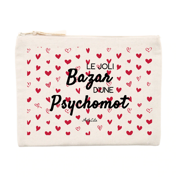 Pochette - Le joli Bazar d'une Psychomot - Cadeau Durable & Original - Cadeau Personnalisable - Cadeaux-Positifs.com -Unique-Beige-