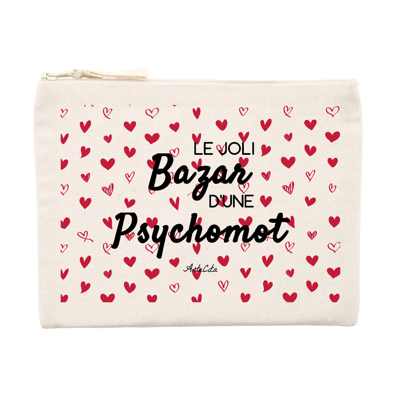 Cadeau anniversaire : Pochette - Le joli Bazar d'une Psychomot - Cadeau Durable & Original - Cadeau Personnalisable - Cadeaux-Positifs.com -Unique-Beige-