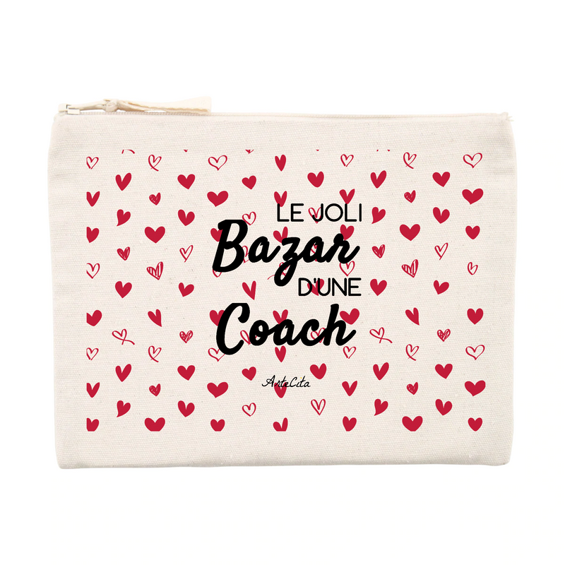 Cadeau anniversaire : Pochette - Le joli Bazar d'une Coach - Cadeau Durable & Original - Cadeau Personnalisable - Cadeaux-Positifs.com -Unique-Beige-
