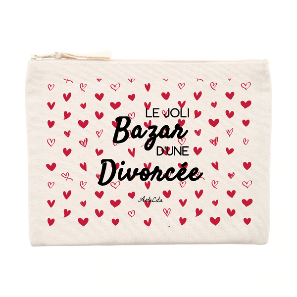 Pochette - Le joli Bazar d'une Divorcée - Cadeau Durable & Original - Cadeau Personnalisable - Cadeaux-Positifs.com -Unique-Beige-