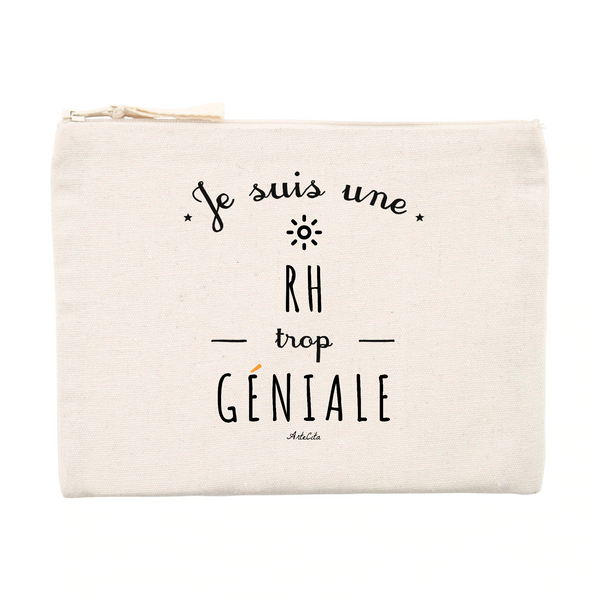 Pochette - Une RH trop Géniale - Cadeau éco-responsable - Cadeau Personnalisable - Cadeaux-Positifs.com -Unique-Beige-