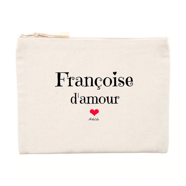 Pochette - Françoise d'amour - Matières recyclées - Cadeau Original - Cadeau Personnalisable - Cadeaux-Positifs.com -Unique-Beige-