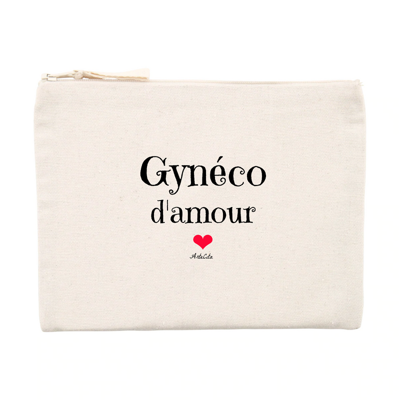 Cadeau anniversaire : Pochette - Gynéco d'amour - Matières recyclées - Cadeau Unique - Cadeau Personnalisable - Cadeaux-Positifs.com -Unique-Beige-