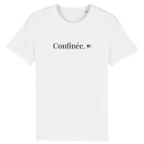 T-Shirt - Confinée - Coton Bio - 7 Coloris - Cadeau Original - Cadeau Personnalisable - Cadeaux-Positifs.com -XS-Blanc-