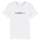 T-Shirt - Confiné - Coton Bio - 7 Coloris - Cadeau Original - Cadeau Personnalisable - Cadeaux-Positifs.com -XS-Blanc-