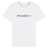 T-Shirt - Déconfiné - Coton Bio - 7 Coloris - Cadeau Original - Cadeau Personnalisable - Cadeaux-Positifs.com -XS-Blanc-