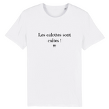 T-Shirt - Les calottes sont cuites - Unisexe - Coton Bio - Cadeau Original - Cadeau Personnalisable - Cadeaux-Positifs.com -XS-Blanc-