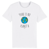 T-Shirt - There is no Planet B (Graphique) - Unisexe - Coton Bio - Cadeau Original - Cadeau Personnalisable - Cadeaux-Positifs.com -XS-Blanc-