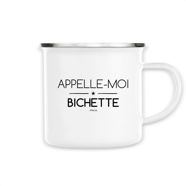 Mug - Appelle-moi Bichette - Métal émaillé - Cadeau Original - Cadeau Personnalisable - Cadeaux-Positifs.com -Unique-Blanc-