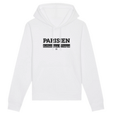 Sweat à Capuche - Parisien - Coton Bio - 5 Coloris - Cadeau Original - Cadeau Personnalisable - Cadeaux-Positifs.com -XS-Blanc-