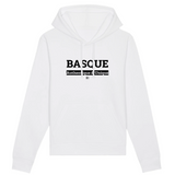 Sweat à Capuche - Basque - Coton Bio - 5 Coloris - Cadeau Original - Cadeau Personnalisable - Cadeaux-Positifs.com -XS-Blanc-