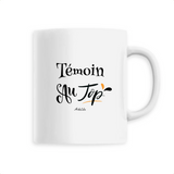 Mug - Témoin au Top - 6 Coloris - Cadeau Original - Cadeau Personnalisable - Cadeaux-Positifs.com -Unique-Blanc-