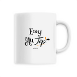 Mug - Emy au Top - 6 Coloris - Cadeau Original - Cadeau Personnalisable - Cadeaux-Positifs.com -Unique-Blanc-