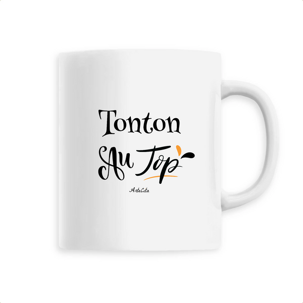 Mug - Tonton au Top - 6 Coloris - Cadeau Original - Cadeau Personnalisable - Cadeaux-Positifs.com -Unique-Blanc-