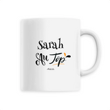 Mug - Sarah au Top - 6 Coloris - Cadeau Original - Cadeau Personnalisable - Cadeaux-Positifs.com -Unique-Blanc-
