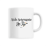 Mug - Aide Soignante au Top - 6 Coloris - Cadeau Original - Cadeau Personnalisable - Cadeaux-Positifs.com -Unique-Blanc-