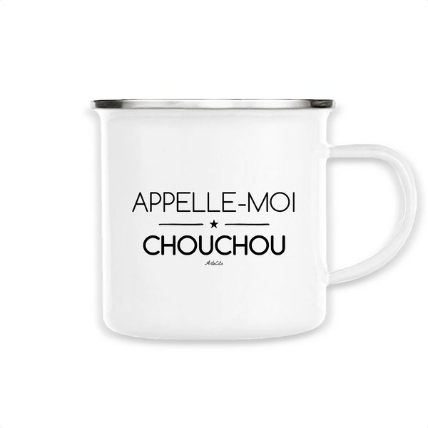 Mug - Appelle-moi Chouchou - Métal émaillé - Cadeau Original - Cadeau Personnalisable - Cadeaux-Positifs.com -Unique-Blanc-