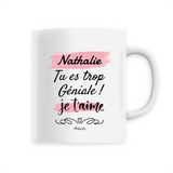 Mug - Nathalie je t'aime - 6 Coloris - Cadeau Tendre - Cadeau Personnalisable - Cadeaux-Positifs.com -Unique-Blanc-