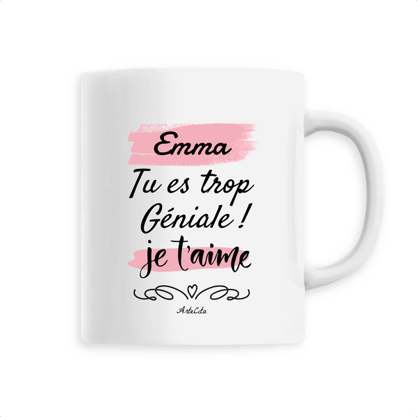 Mug - Emma je t'aime - 6 Coloris - Cadeau Original & Tendre - Cadeau Personnalisable - Cadeaux-Positifs.com -Unique-Blanc-
