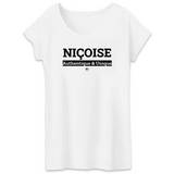 T-Shirt - Niçoise - Coton Bio - 3 Coloris - Cadeau Original - Cadeau Personnalisable - Cadeaux-Positifs.com -XS-Blanc-