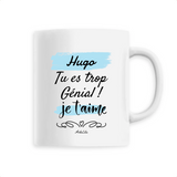 Mug - Hugo je t'aime - 6 Coloris - Cadeau Tendre - Cadeau Personnalisable - Cadeaux-Positifs.com -Unique-Blanc-