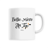 Mug - Belle-Mère au Top - 6 Coloris - Cadeau Original - Cadeau Personnalisable - Cadeaux-Positifs.com -Unique-Blanc-