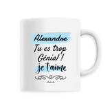 Mug - Alexandre je t'aime - 6 Coloris - Cadeau Tendre & Original - Cadeau Personnalisable - Cadeaux-Positifs.com -Unique-Blanc-
