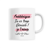 Mug - Frédérique je t'aime - 6 Coloris - Cadeau Tendre & Original - Cadeau Personnalisable - Cadeaux-Positifs.com -Unique-Blanc-