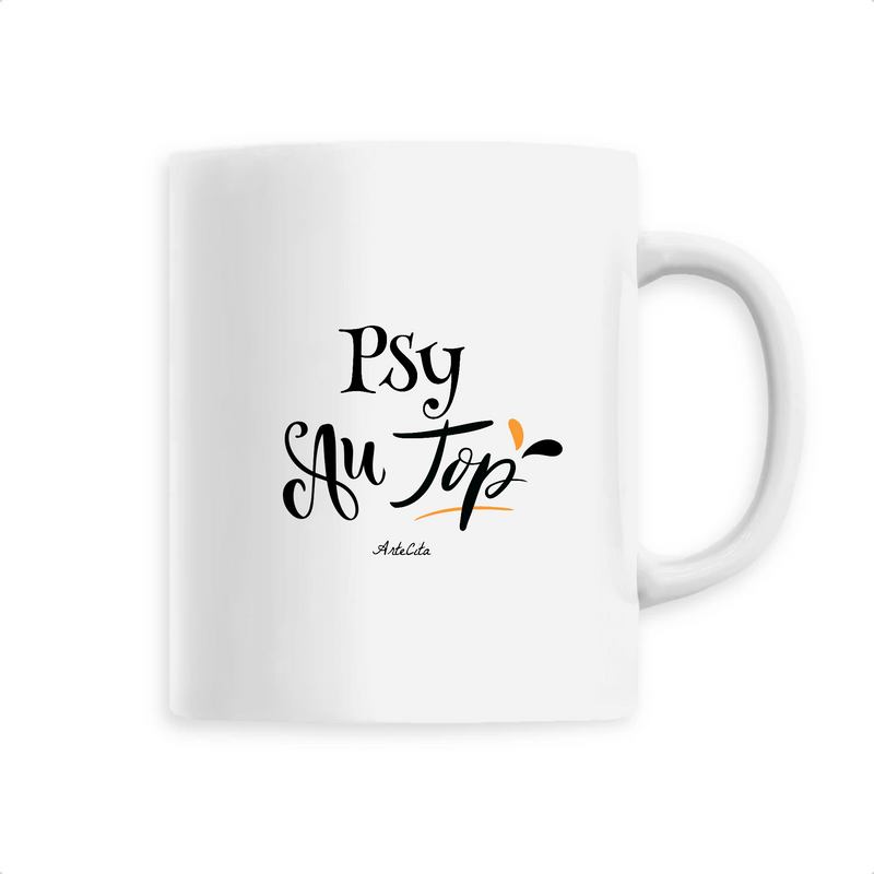 Cadeau anniversaire : Mug - Psy au Top - 6 Coloris - Cadeau Original - Cadeau Personnalisable - Cadeaux-Positifs.com -Unique-Blanc-