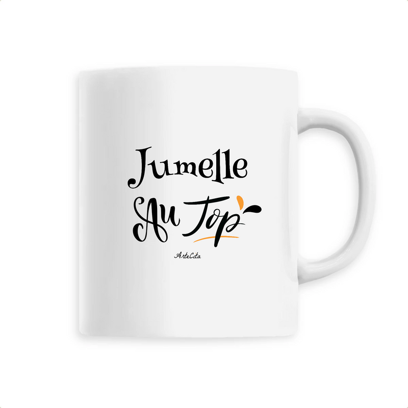 Cadeau anniversaire : Mug - Jumelle au Top - 6 Coloris - Cadeau Original - Cadeau Personnalisable - Cadeaux-Positifs.com -Unique-Blanc-