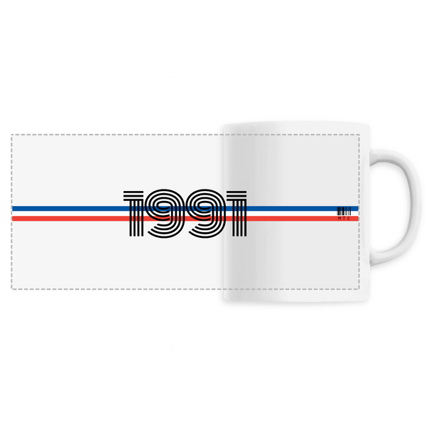 Mug - Année 1991 - 6 Coloris - Cadeau Original - Cadeau Personnalisable - Cadeaux-Positifs.com -Unique-Blanc-